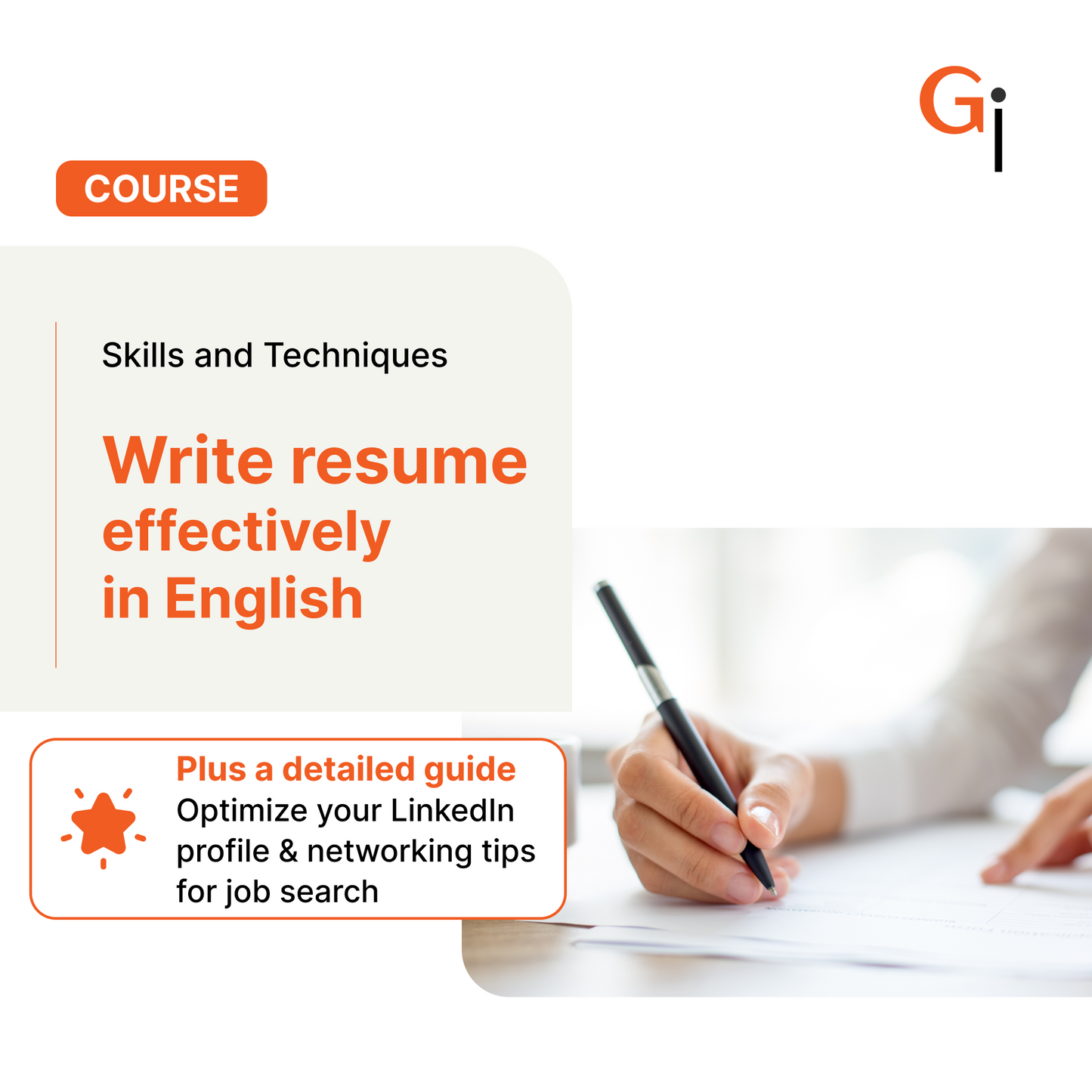 Course: Effective English Resume Writing Guide