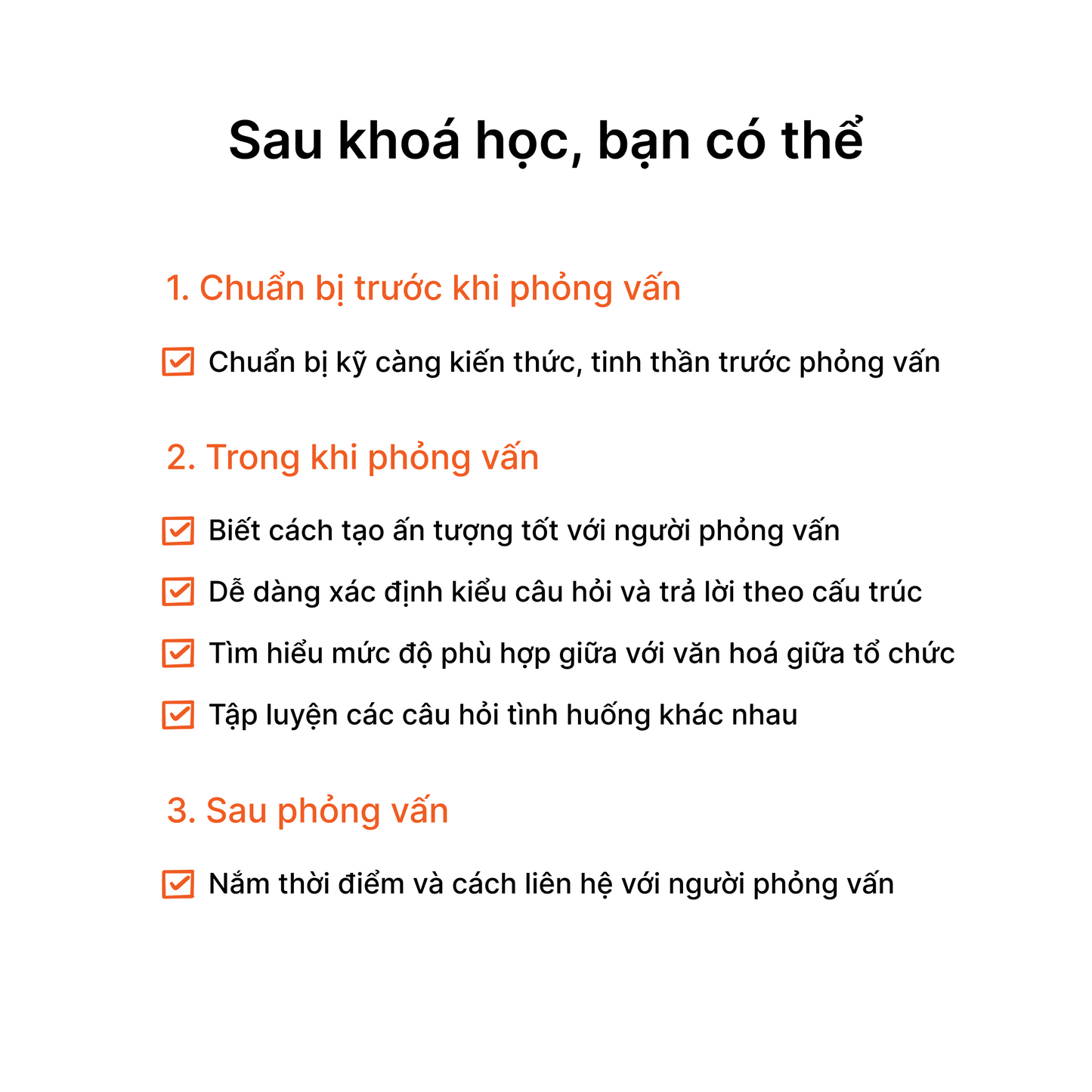 Khoá học: Kỹ năng Phỏng vấn bằng tiếng Anh tại tập đoàn